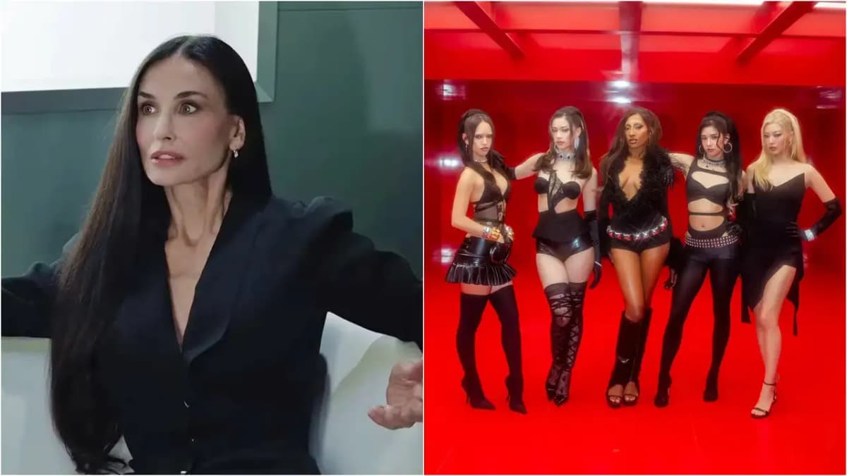 Demi Moore Surprises in KATSEYE's New Music Video for 'Animal'