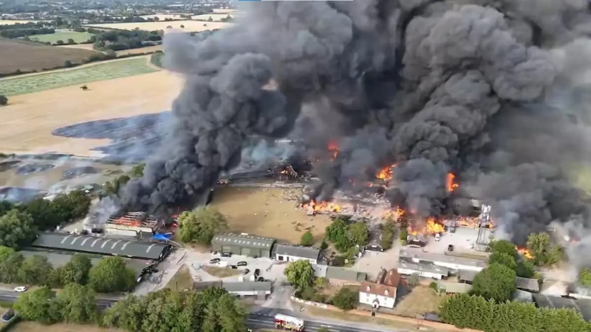 Massive Explosion in Essex Triggers Fire Response from Over 100 Firefighters