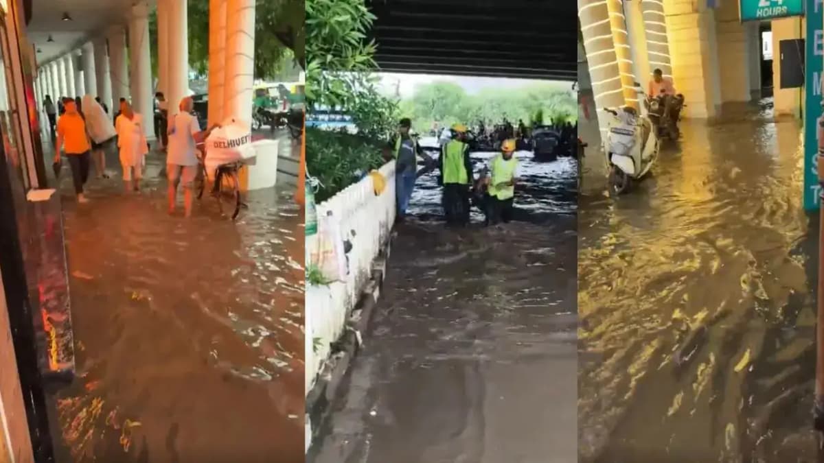 Delhi Faces Severe Waterlogging and Traffic Chaos Due to Heavy Rains