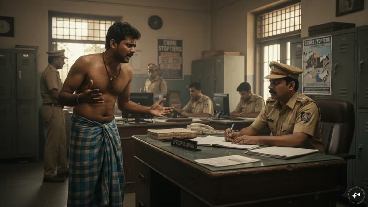 Truck Driver Reports Missing Trousers at Madhya Pradesh Police Station
