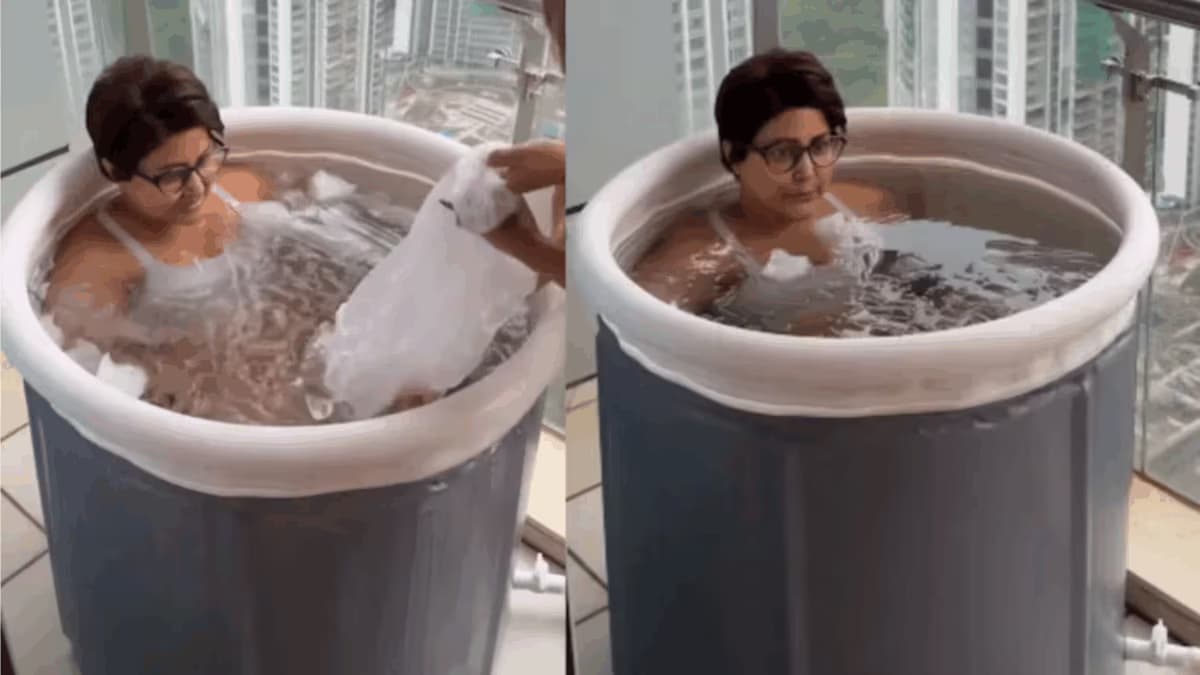 Hina Khan Shares Ice Therapy Experience During Cancer Recovery Journey