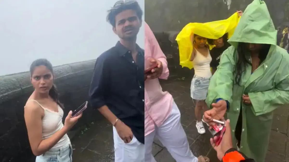 Local Confronts Tourists Over Smoking at Lohagad Fort, Sparks Debate